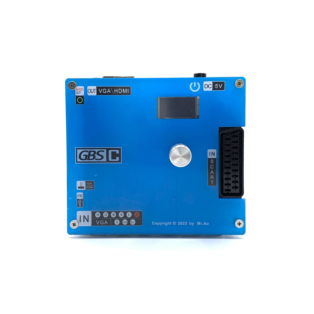 A48Q-GBSC Converter GBS Control Game Video Transcoder GBSC RGBS VGA Scart Ypbpr Signal to VGA HD Upscalers