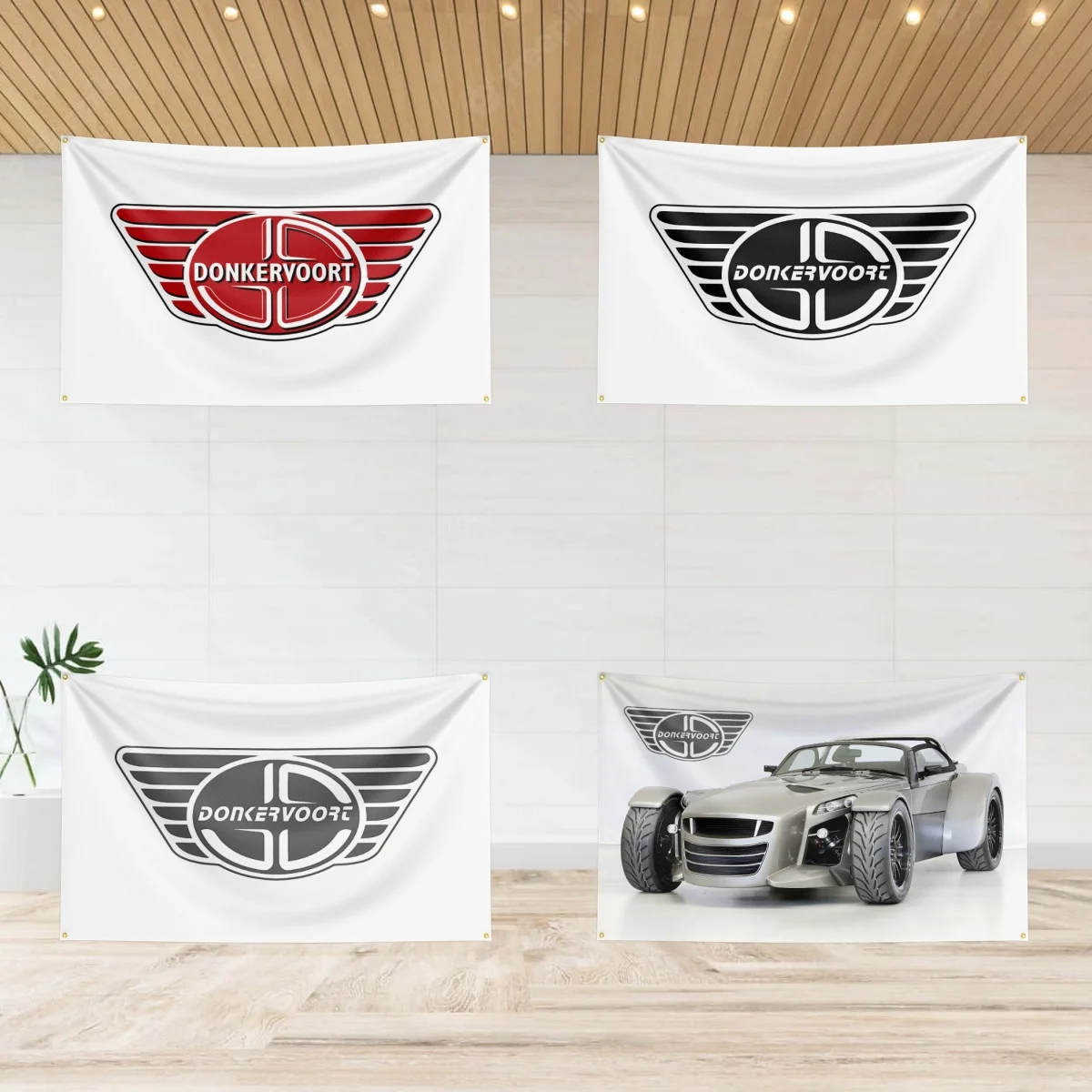

3x5 Ft D-Don-k-ker-v-voortS Cars Flag Polyester Printed Cars Flags Banner Tapestry for Room Garage Decor