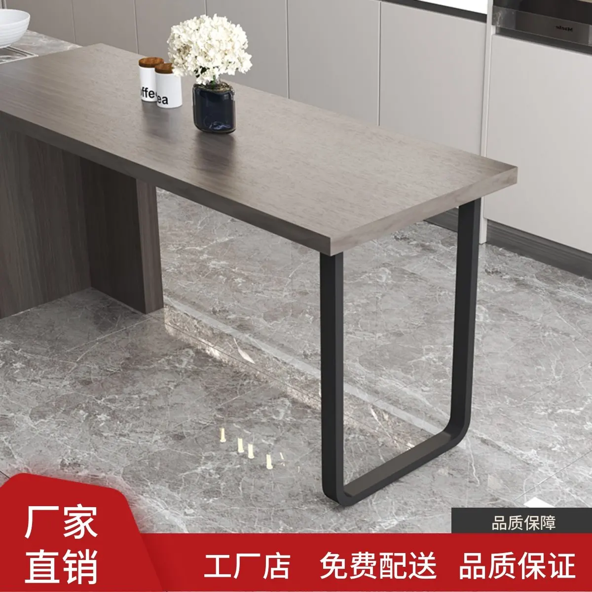 metal wrought iron arc table leg bracket, desk dining table foot cabinet supports the unilateral foot of the bar ta