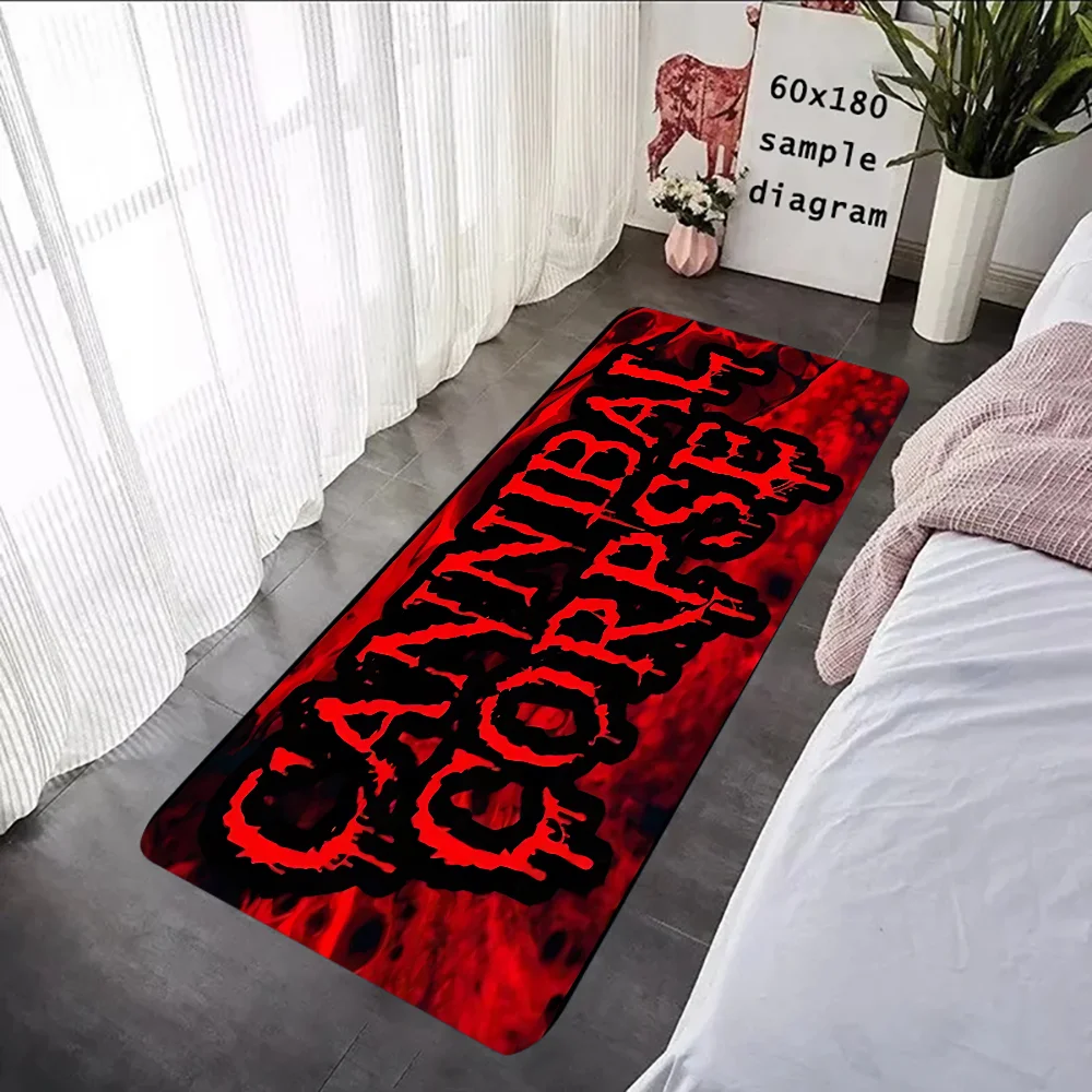 Death Metal Band Cannibal Corpse Floor Mat Graphic Printed Flannel Doormats for Bathroom Kitchen Entrance Carpet Home Decor