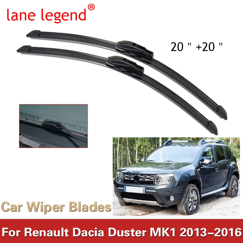 Car Wiper Front Wiper Blades Set Kit For Dacia Renault Duster 1 2013 2014 2015 2016 Windshield Windscreen Window 20\