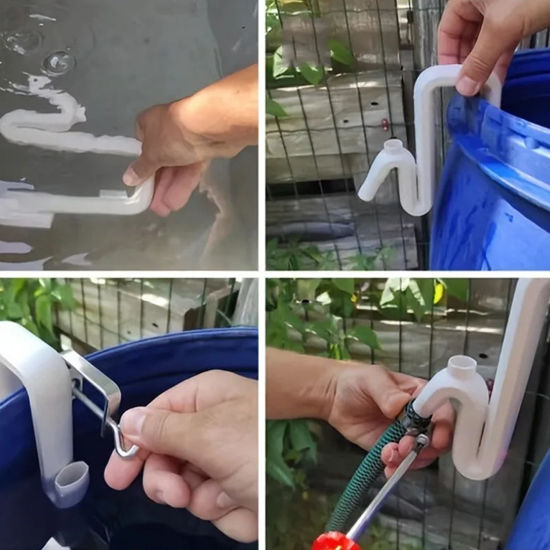 Robuster Gartenschlauchhaken – einfache Befüllung des Wassertanks, kein Handgerät, rutschfestes Design, Bewässerungswerkzeug für Terrasse, Gartenschlauchzubehör – Detail 25