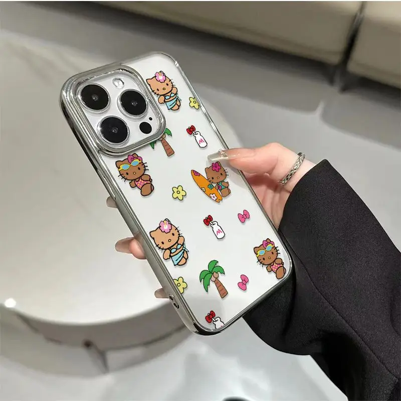 جميل Tamagotchis أرنب جراب هاتف آيفون 16e 16 15 14 13 12 11 برو ماكس X XR XSMAX 8 7 زائد فاخر واضح لينة الغطاء الخلفي