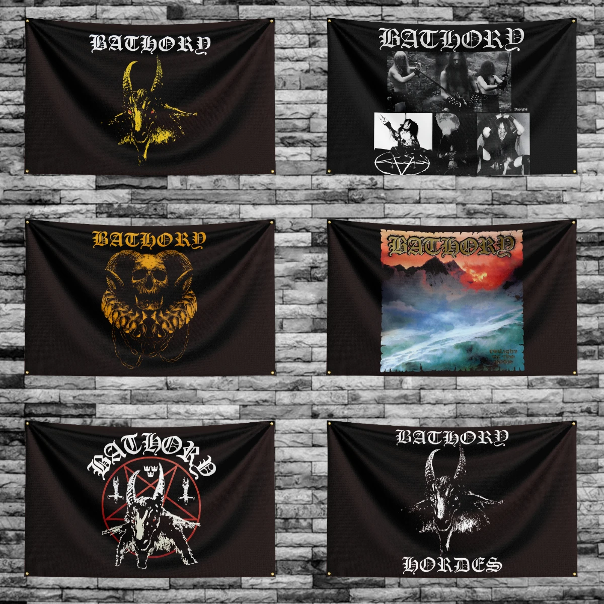 3x5 Ft B-Bathorys Heavy Rock Band Flag Polyester Digital Printing Banner for Bedroom Wall Art Out Door Tapestry Decoration