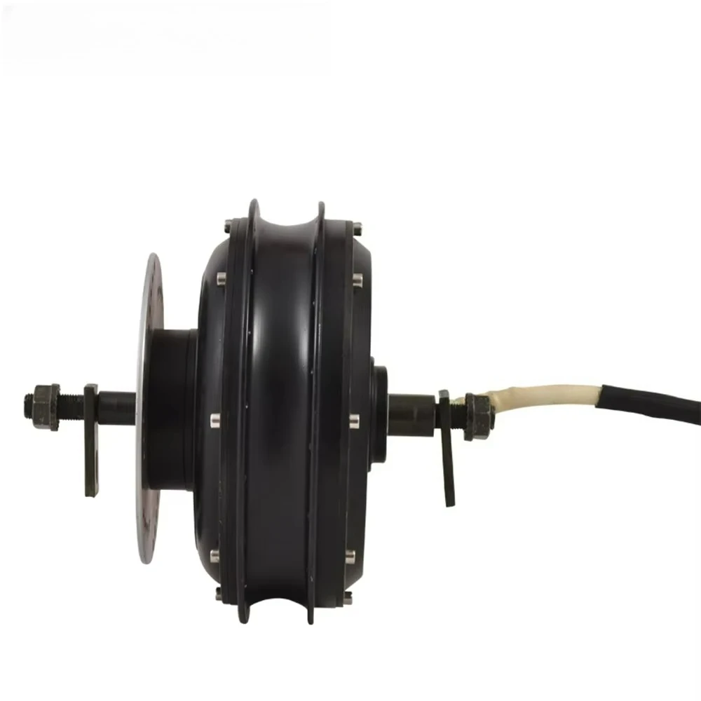 4000W 205 55H V3 BLDC External Rotor Hub Motor Dual Axis IP54 Waterproof Disc Brake 200mm Frame New