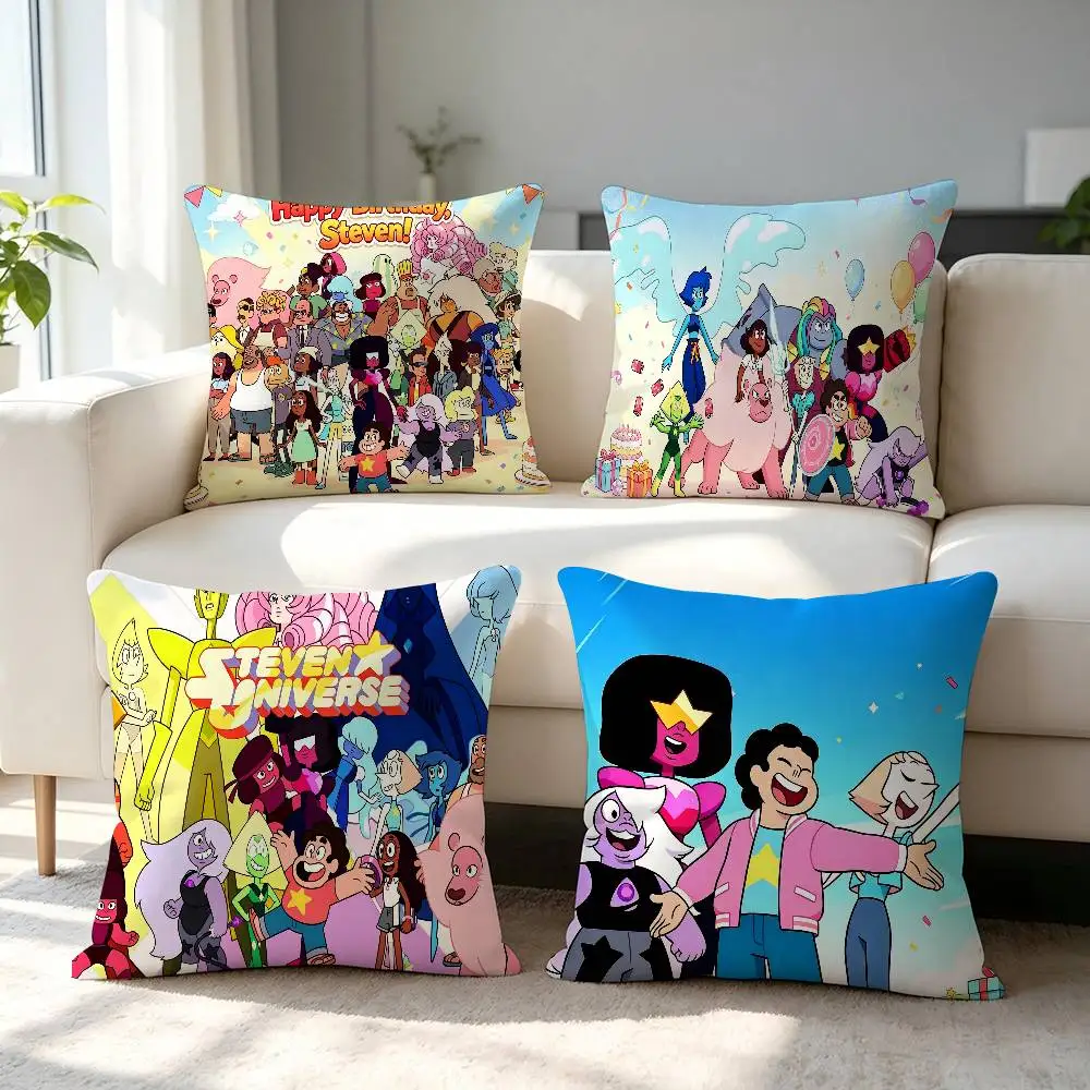 Steven Universe Strawberry Pillow Case Home Double-sided Printing Short Plush Colorfast Microfiber Cushion Cover