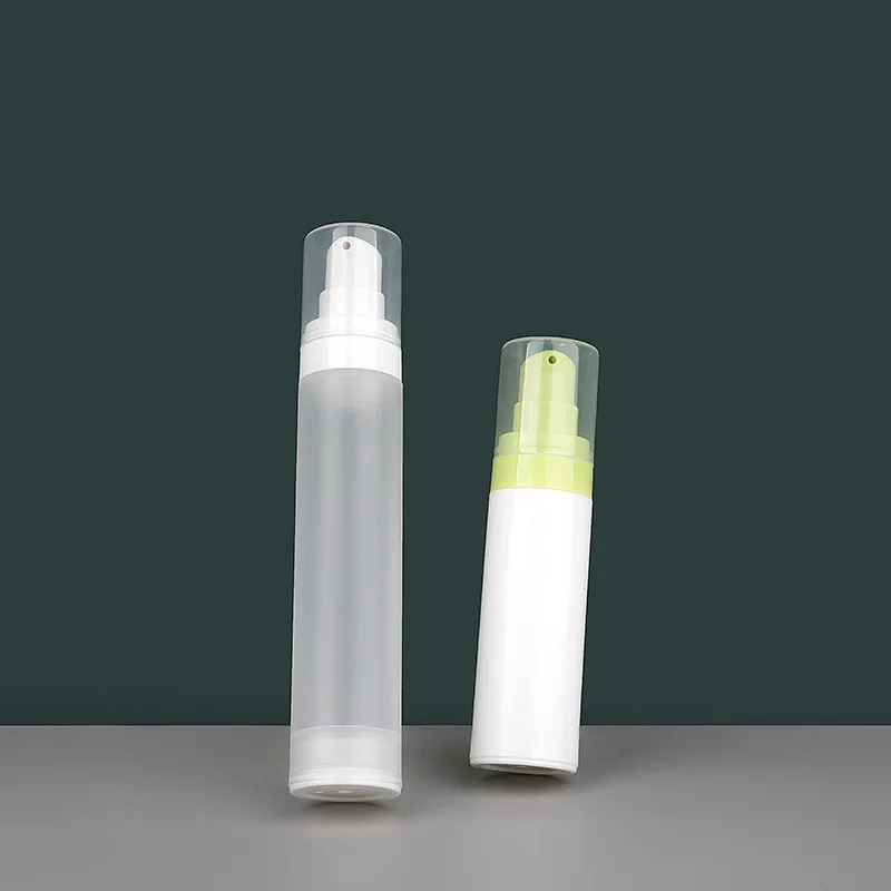 15ml 30ml 50ml Vacuum Lotion Bottle Plastic Cosmetic Bottle Travel Liquid Bottles Matte/White Airless Pump Toiletries Container