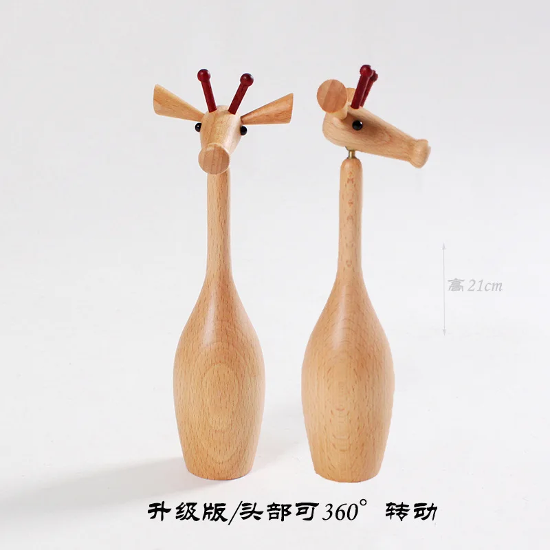 Upgrade Wooden Figurines Miniatures Giraffe Figurines Miniatures Degrees Activities Home Decor Фигурки В Миниатюрах ZY40XBY