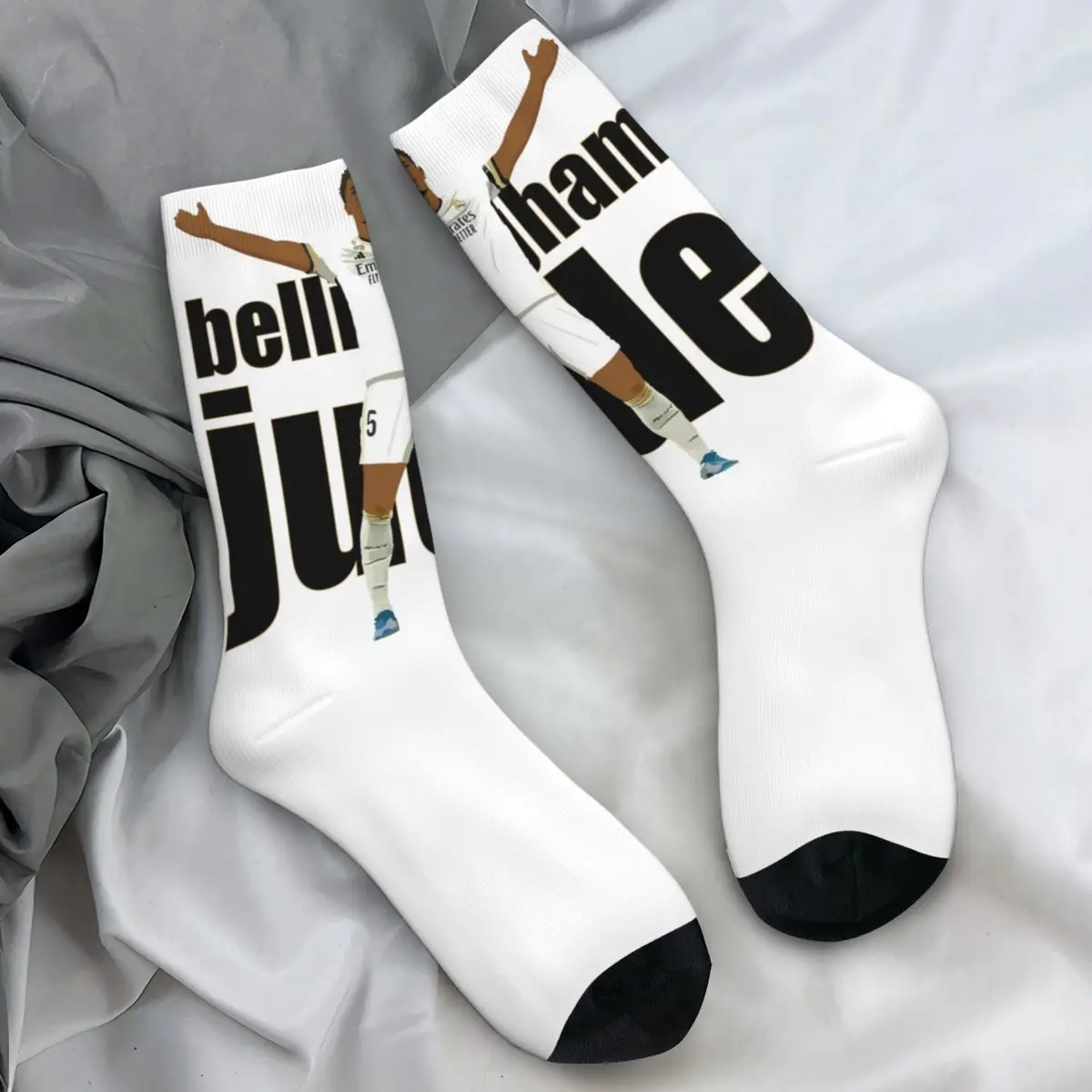 Juded Bellingham 2024 Stockings Printed Korean Socks Winter Anti Skid Socks Women Men Running Medium Soft Socks