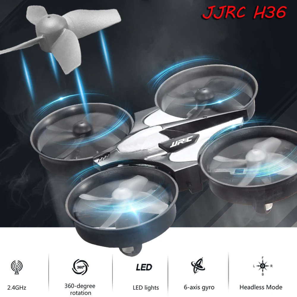 H36/H36F Mini Rc Drone 2.4G 4Ch 6-Axis Headless Mode Helicopter 360° Flip Remote Control Quadcopter RC Toys Mini Drone Kids