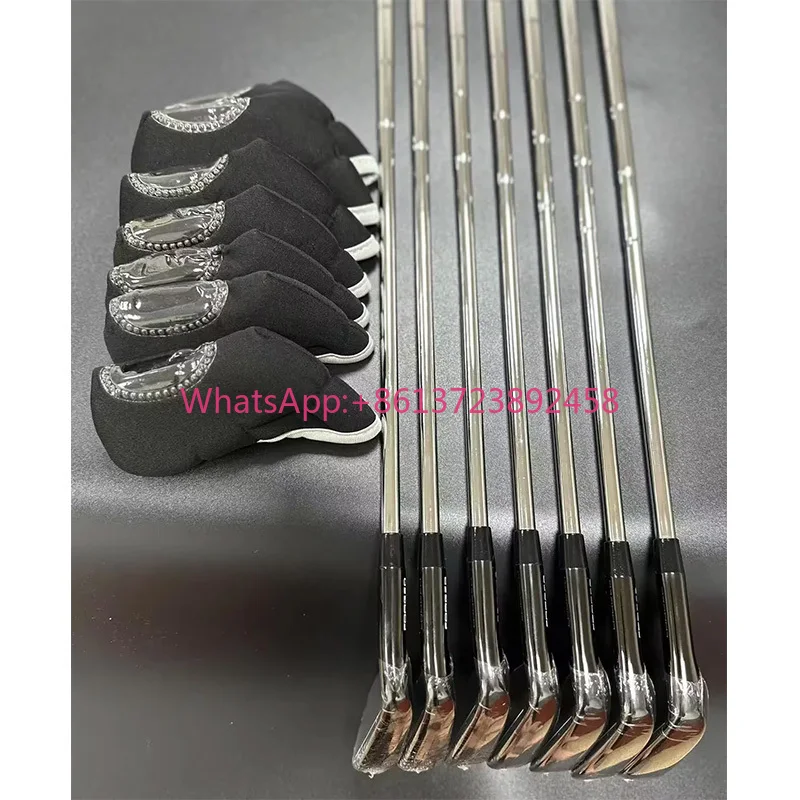 Golf General Head Set of Iron Club, Unisex R, S Flex Graphite, Steel Shaft with Head Cover, Free 7Pcs