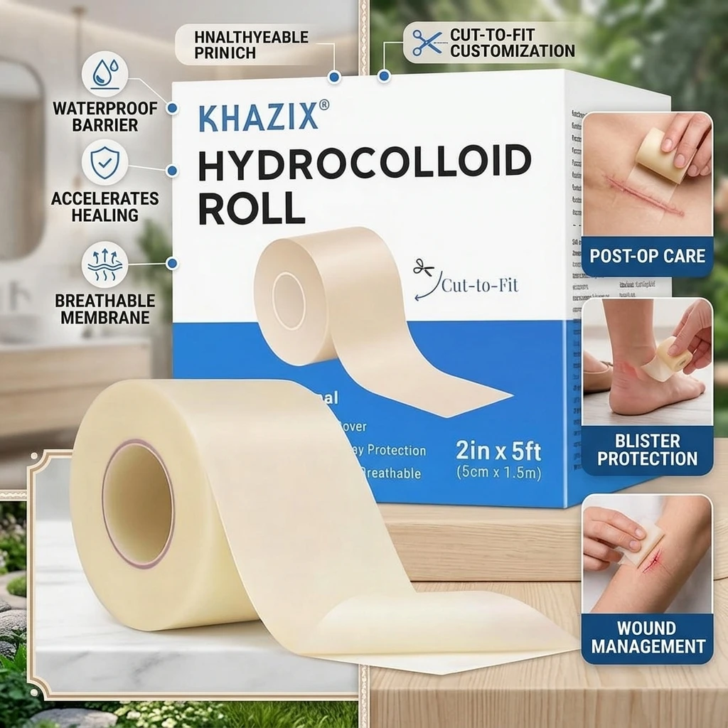 Pimple Patch Artificial Skin Wound Dressing Freely Cuttable Skin-Friendly Adhesive Keep Wound Clean 1 Roll Value Pack