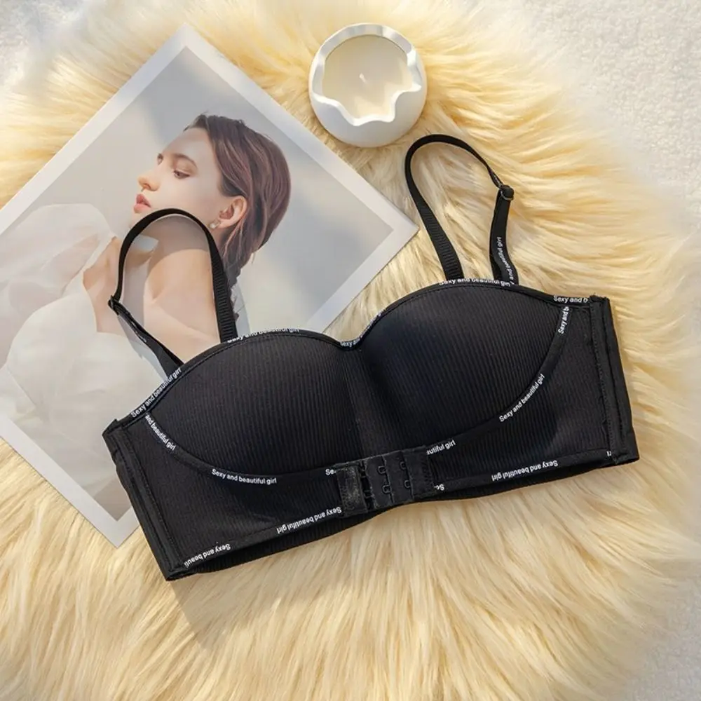 حمالة صدر لاسلكية بزر أمامي عميق على شكل حرف V حمالة صدر بدون خياطة مناسبة للنساء مقاومة للصدمات ومضادة للترهل ملابس داخلية للفتيات