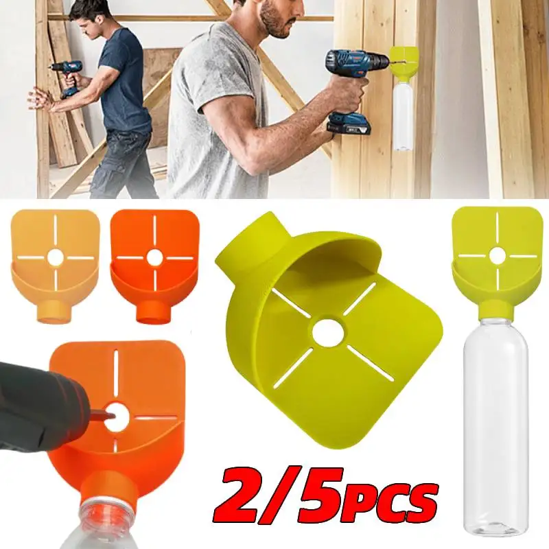 

5/2Pcs Impact Hammer Dust Collector Hole Saw Drill Bit Cover Tool Large Capacity Drill Dust Cover Woodworking Home Universal