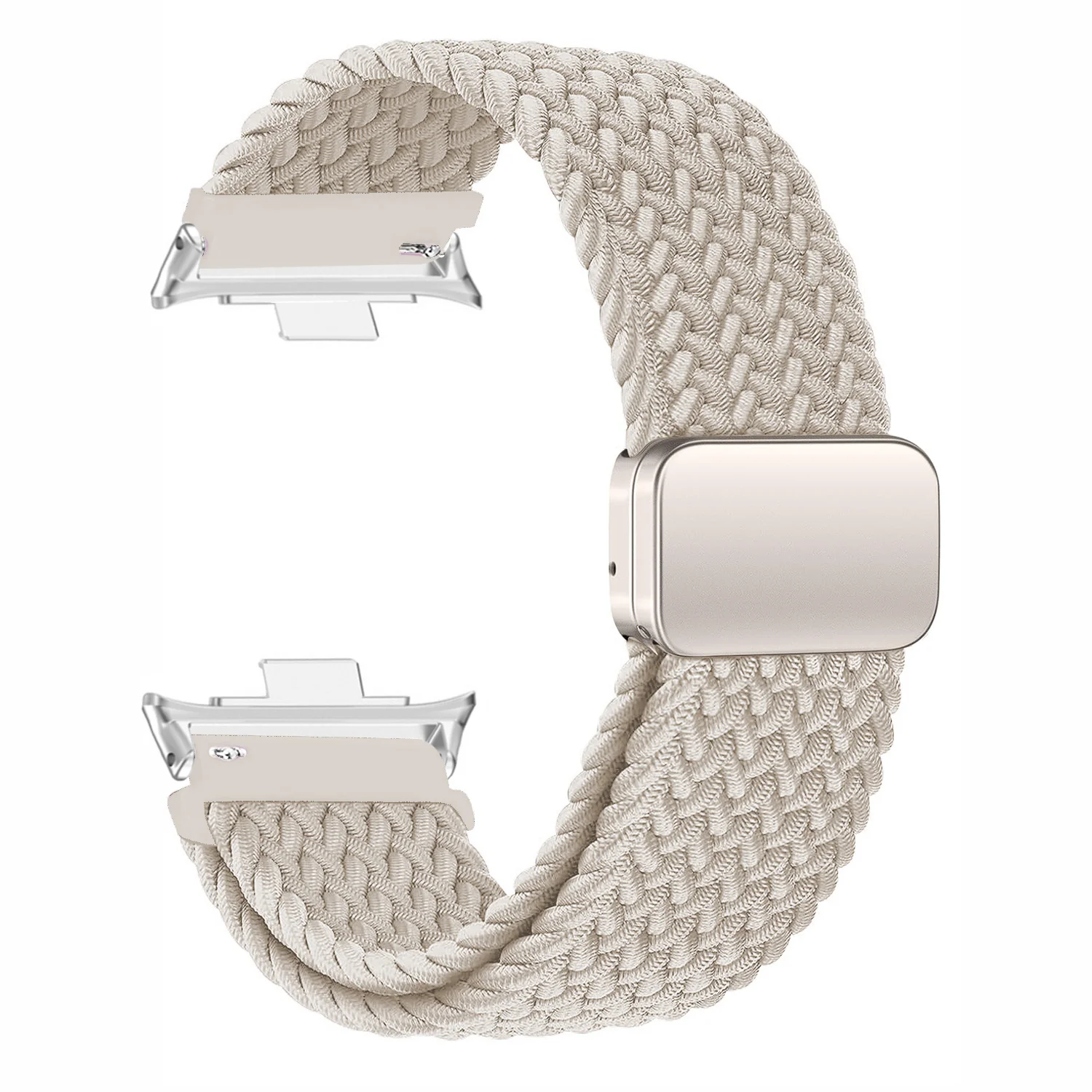 حلقة مغناطيسية لساعة Xiaomi Redmi Watch 4 حزام قابل للتعديل مضفر رياضي من النايلون حزام بديل سوار كوريا Miband 8 pro band