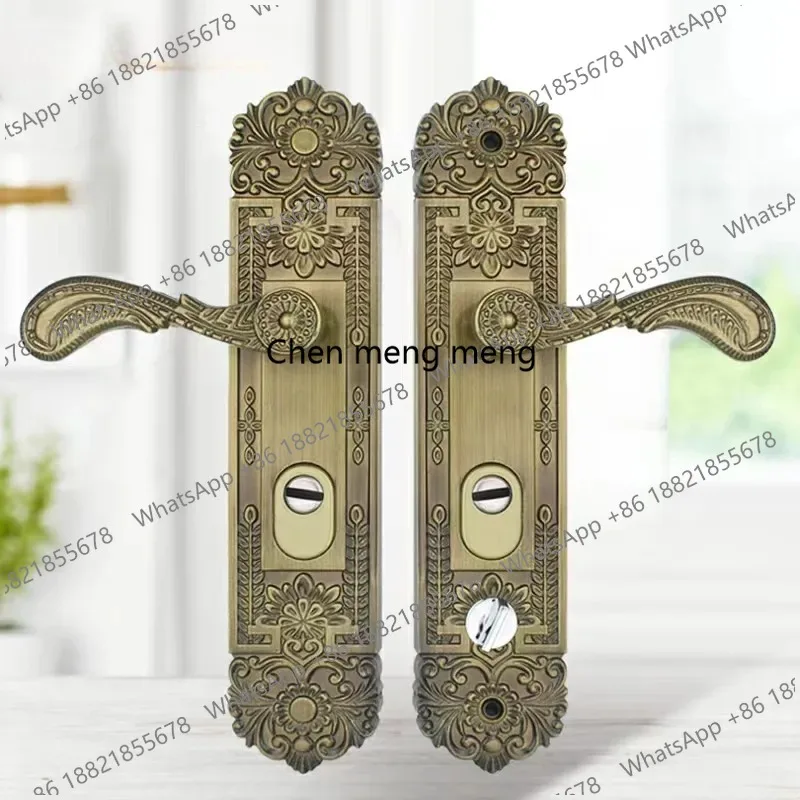 1 set of practical  aluminium alloy panel door handles anti-theft security locks furniture door handles accessories