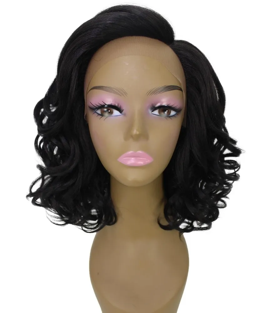 LUXLUXE Aliyah Wavy Layer 12.5 in Long L Part Wig, Heat Resistant Fiber, BL-0146