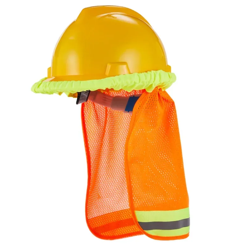 

Safety Hard Hat Neck Shield for Construction Workers, Reflective Cap Cover, Useful Mesh, Summer Sun Shade, Reflective Stripe