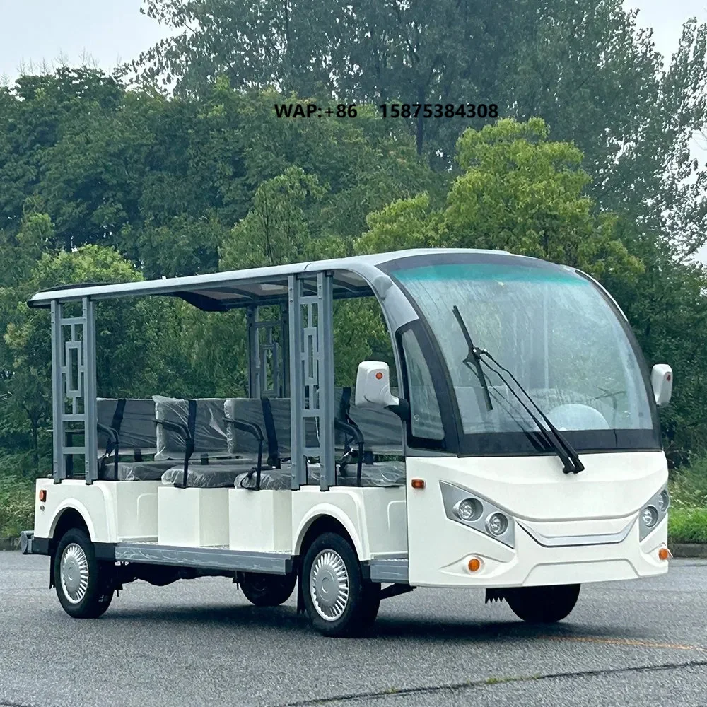 The latest tourist electric shuttle 11-seat electric shuttle bus, sightseeing bus, suitable for resort hotels, best-selling