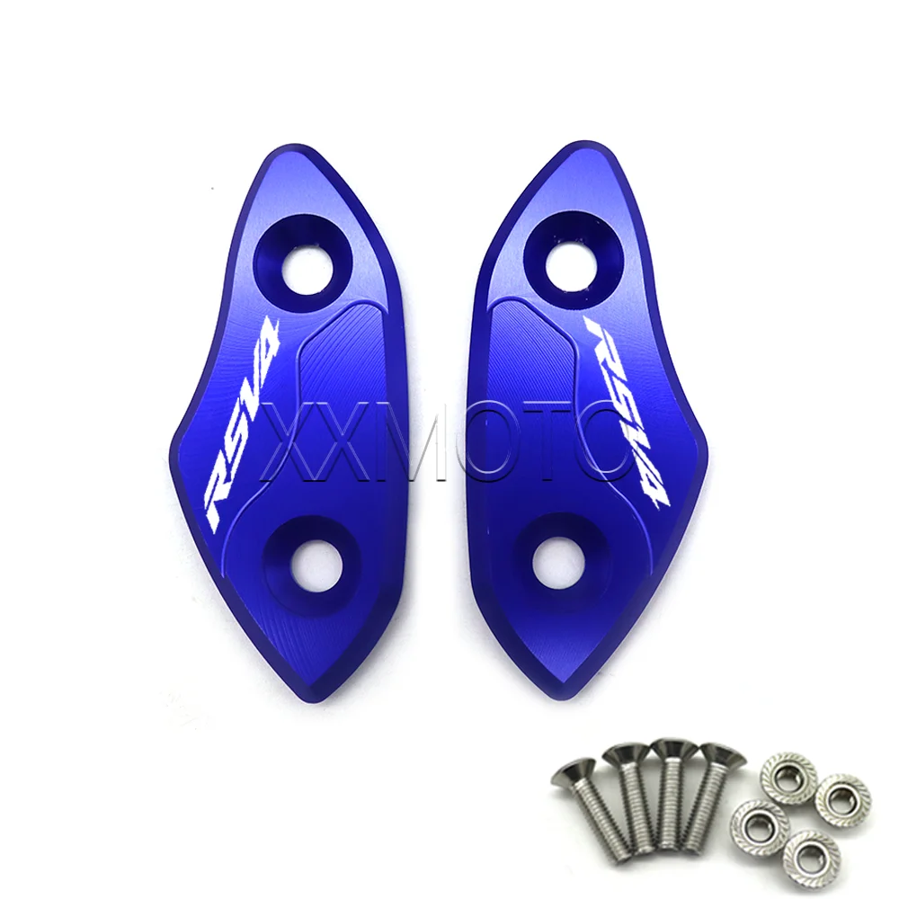 For Aprilia RSV4 RS V4 1100 Factory 20-24 Motorcycle Windscreen Mirror Cover CNC Rear Mirror Hole Cover Rearview Eliminators Cap