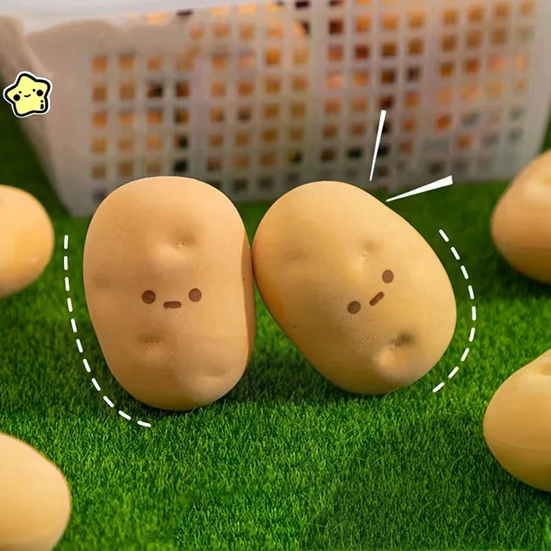 New Creative Simulation Food Eraser Potato-shaped Model Children's Homework Pencil Correction Eraser Unique Funny Eraser