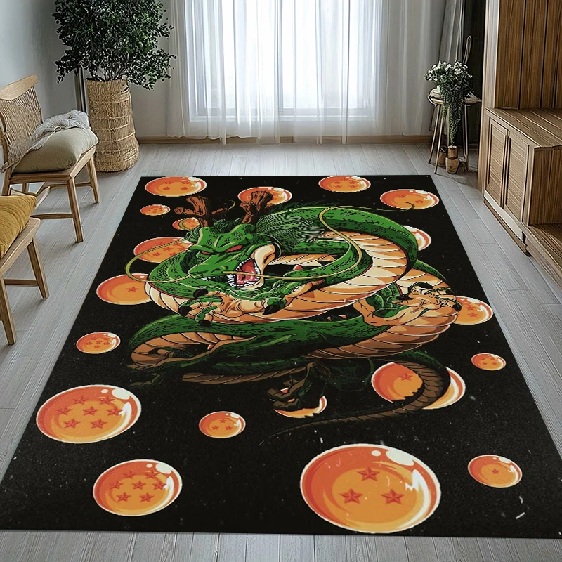 Classic D-Dragon B-BALL Cartoon Carpet Rug for Home Living Room Bedroom Sofa Doormat Decor,Large Area Rug Non-slip Floor Mat