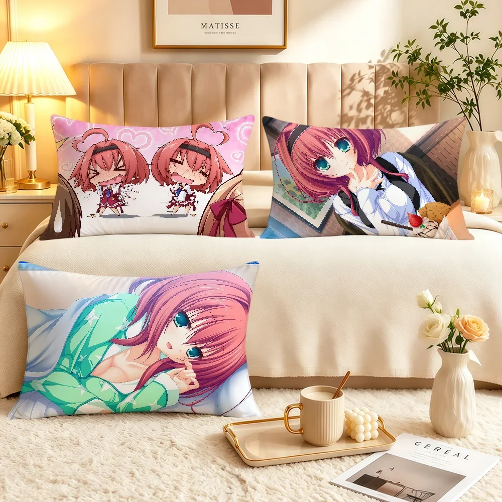 Anime Game Art Flandre R-Remilia Scarlet Cushion Cover Soft Rectangle Home Sofa Living Room Decor Dorm Bed Hogar Pillowcase Gift