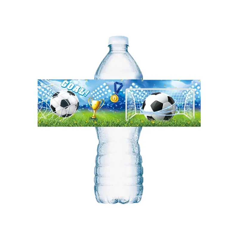 Geburtstags-Fußball-Dekoration Fußball-Themen-Tischgeschirr Tasse Teller Tischdecke Hintergrund für Kinder Tortendekoration Banner Party-Zubehör – Detail 21
