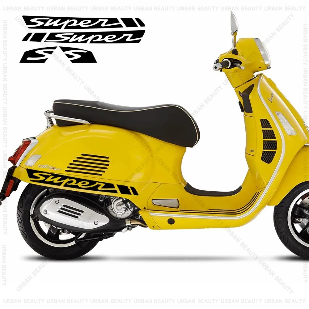 For Vespa GTS 250 GTS 300 GTV 250 GTV 300 GTS250 GTS300 GTV300 GTV300 Scooter Sticker Set Side Body Decals Waterproof image 3