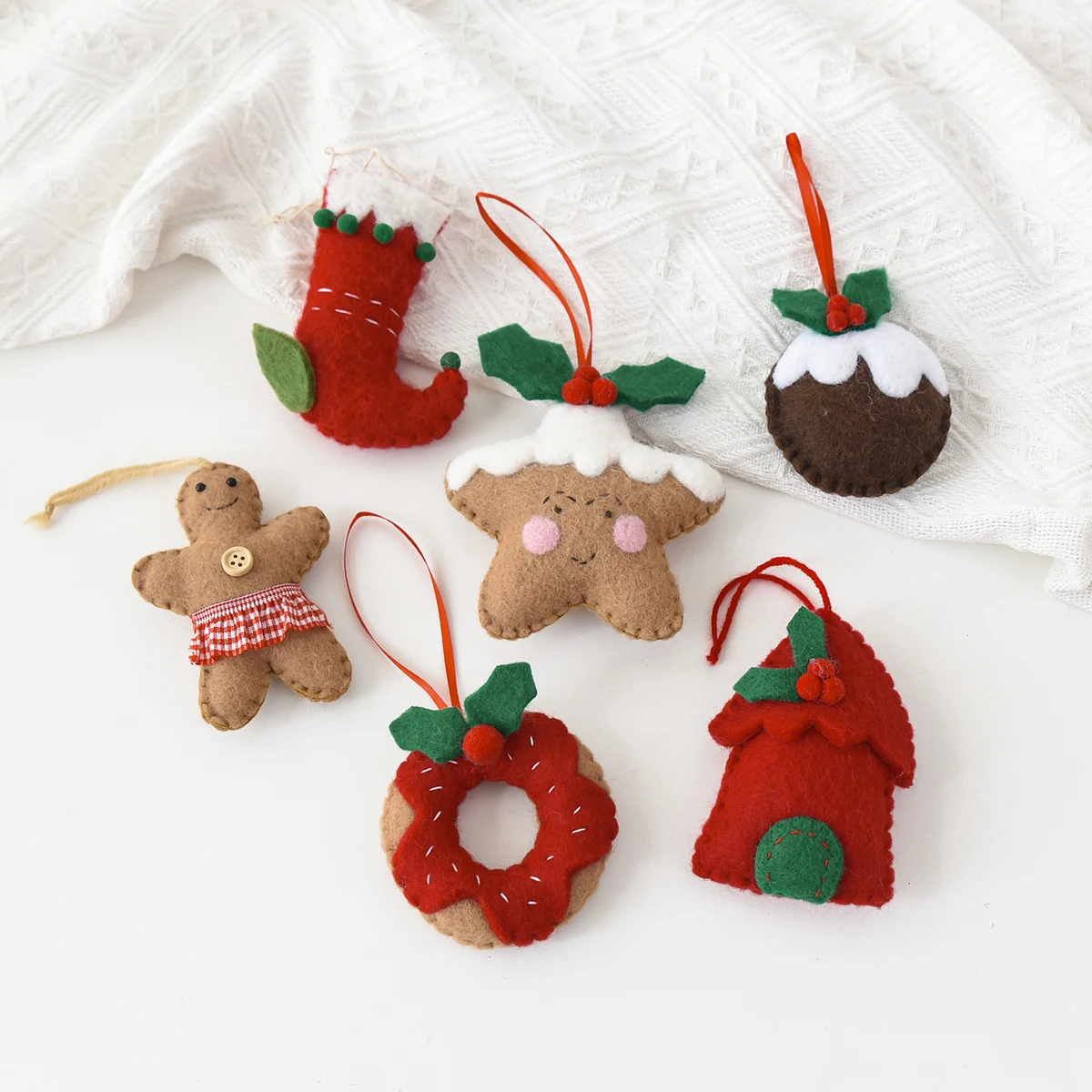 1/2 Pcs Christmas Wool Felt Gi - Home Fragrance Gingerbread review and price