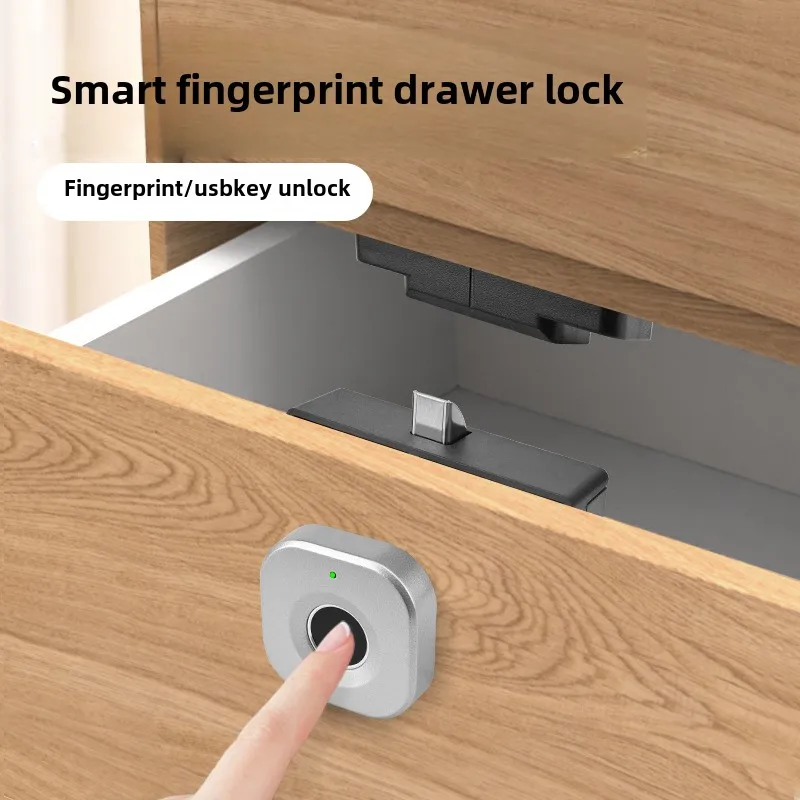 

Smart 20 fingerprint lock drawer lock handle cabinet lock New home wardrobe lock Shoe cabinet lock office cabinet door