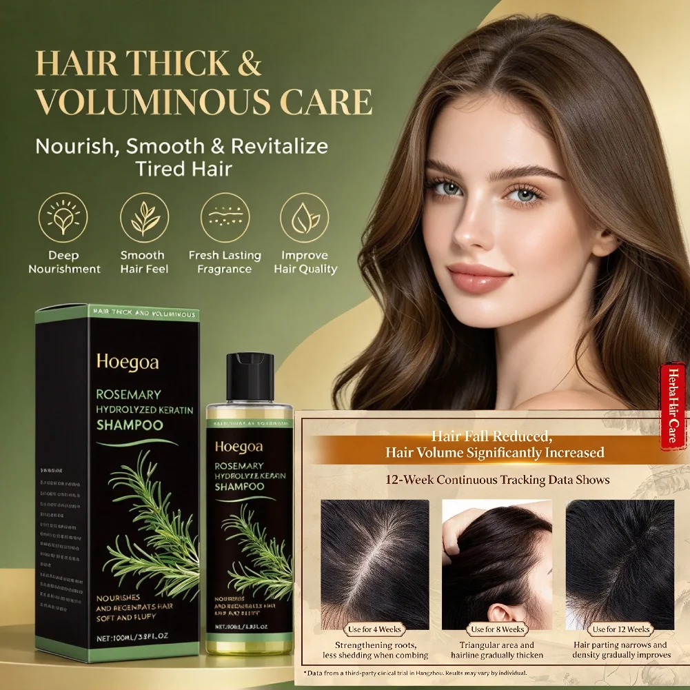 100ml Rosemary Thickening Shampoo Herbal Essence  Oil Control Volumizing Anti Dandruff Itch Relief Anti Hair Loss shampoo