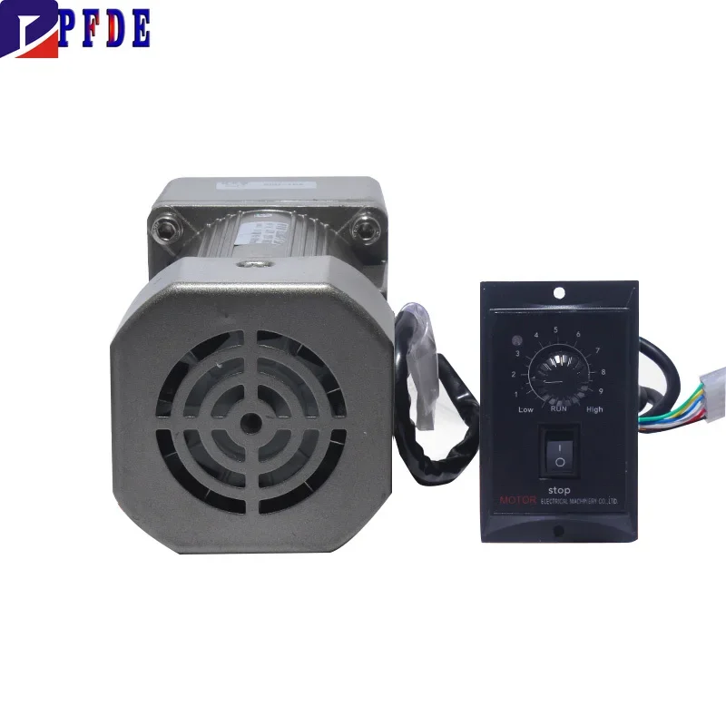 6RK200GU-CF 220V AC Geared Motors 200W Induction Small Machine with Gearboxes and US-52 Speed Controller for CNC