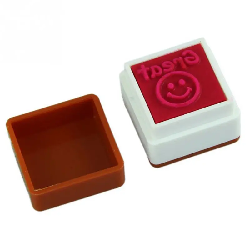 Schattig Kind Stempel Engelse Leraar Commentaar Stamper Beloning Zegel Water Zelfinkten School Scrapbooking Speelgoed