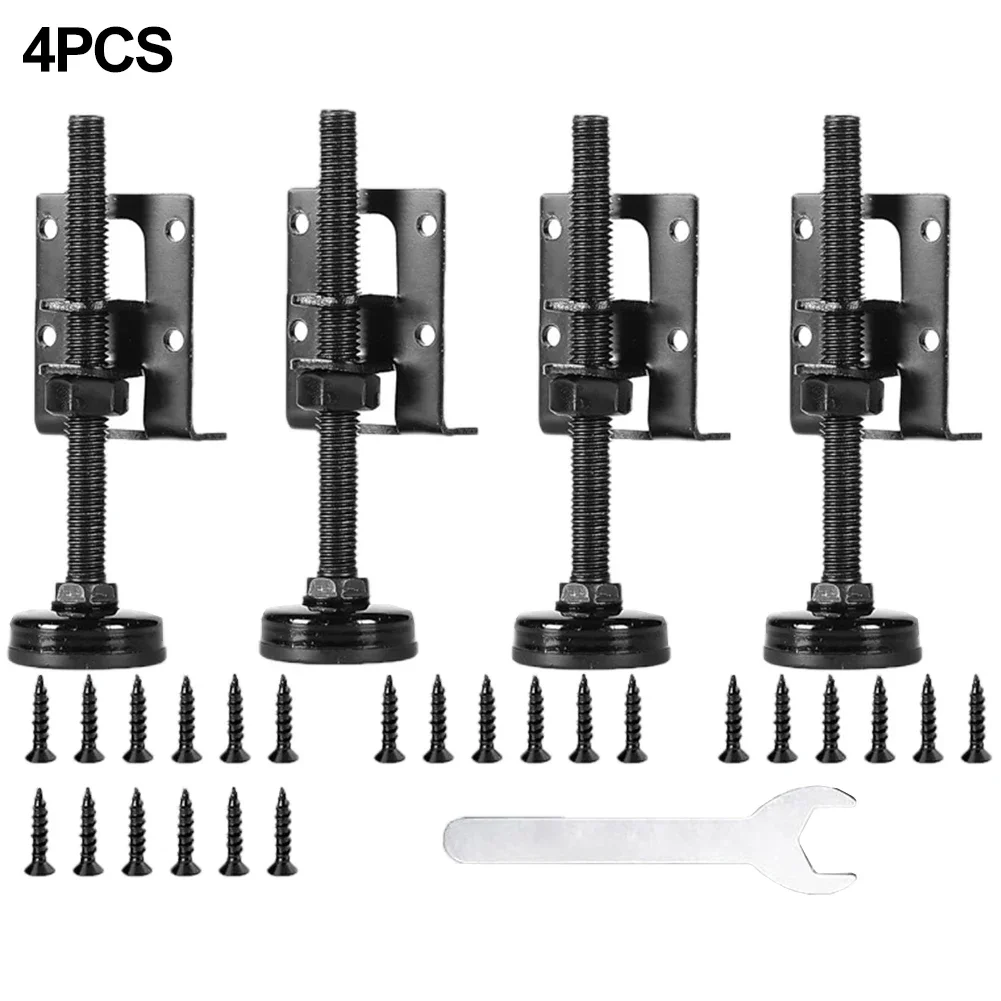 4pcs Furniture Adjustable Levelling Feet Furniture Legs Height Adjusters Furniture Levelling Feet Cabinet Table Support Hardware