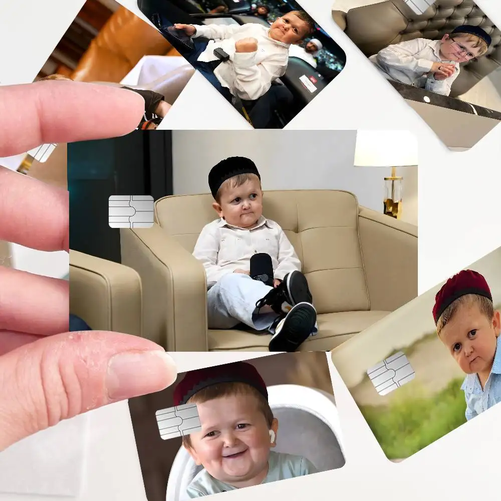 Hasbulla Hasbullah Smile Anime Cartoon Sticker Film Skin for Credit Card Debit Bank Bus Card