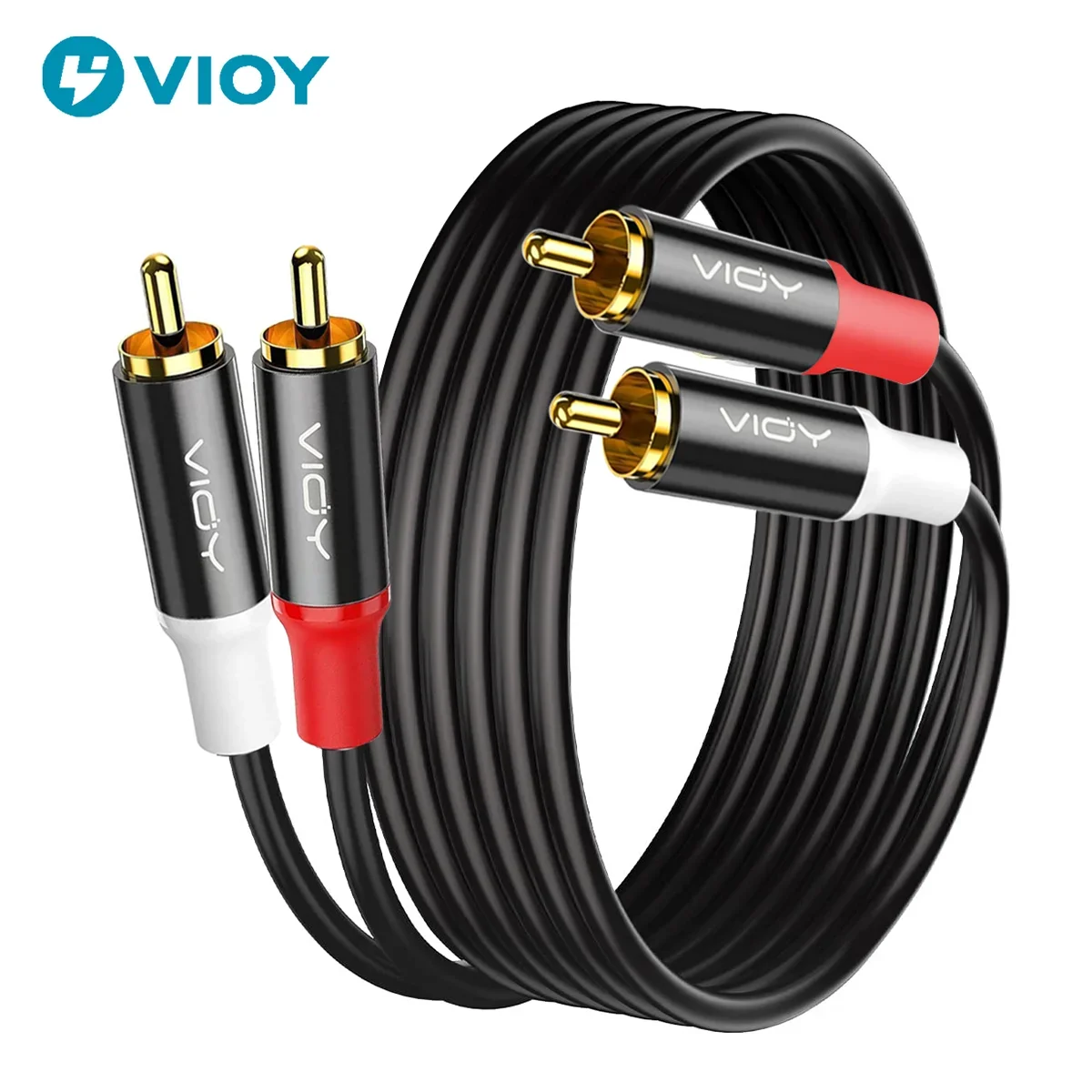 RCA Cable 2 RCA Male To 2 RCA Male Audio Stereo Subwoofer Cable for Home Theater HDTV Amplifiers Hi-Fi Systems Car Audio