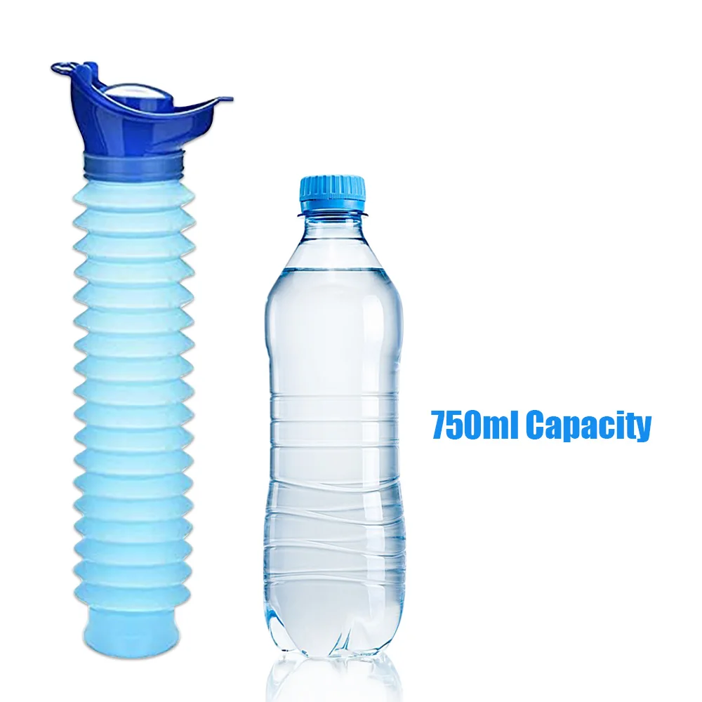 High Quality Male & Female Emergency Portable Urinal Go Out Travel Camping Car Toilet Pee Bottle 750ml Blue Urinals Washable