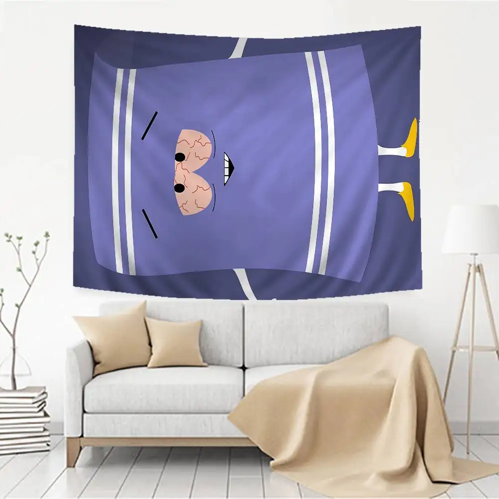 لا تجلب منشفة حمام ساوث بارك مطبوعة كبيرة قماش مزخرف جداري فني خيال علمي غرفة ديكور المنزل بطانية ديكور