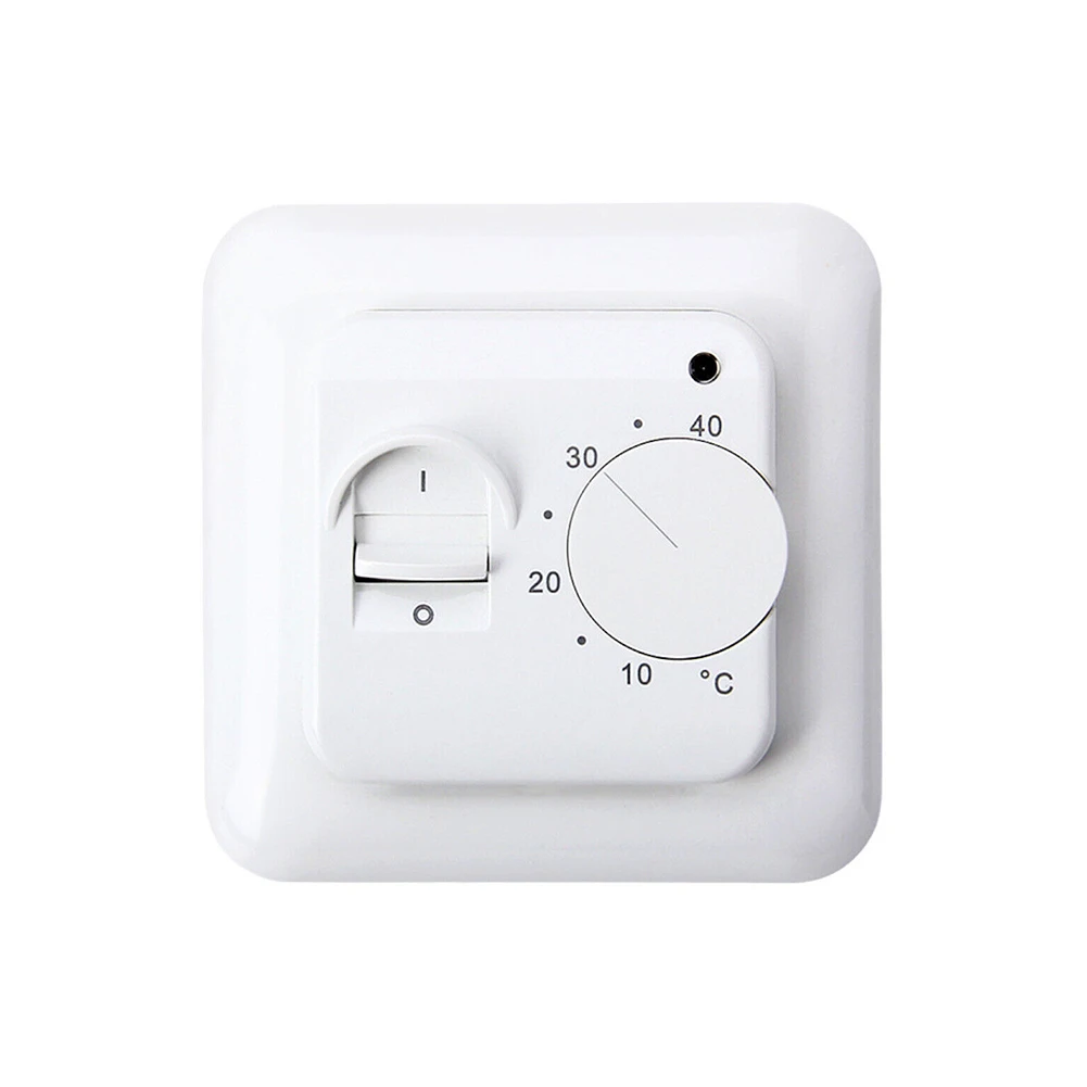 

86x86 Mm Mechanical Temperature Controller Thermostat Floor Sensor Electric UnderFloor Floor Sensor PC Material