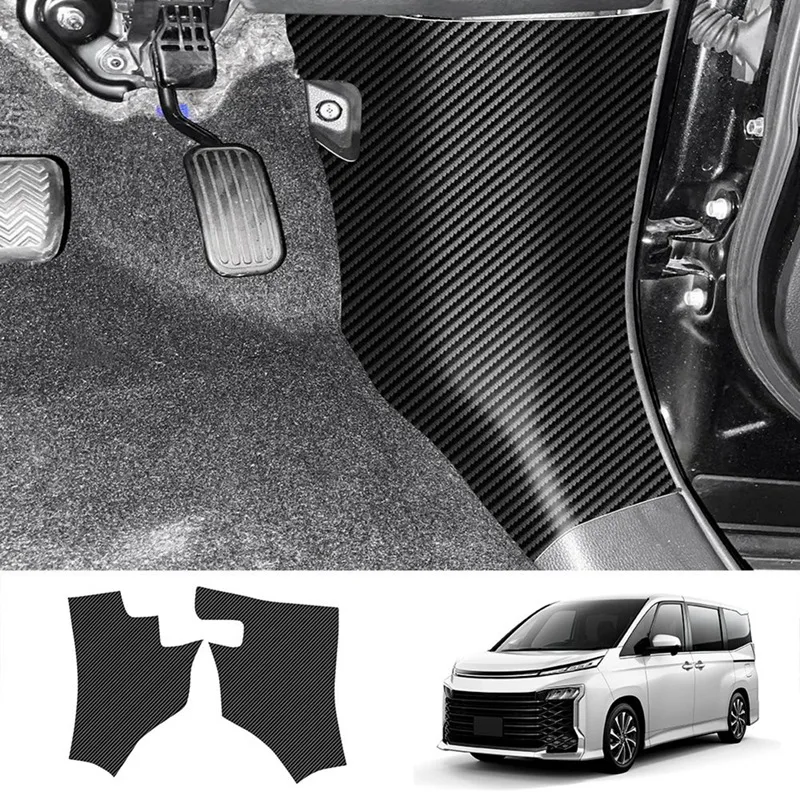 Car Rest Pedal Side Anti-Kick Leather Pad Protection Pad For Toyota VOXY/NOAH 90 Series 2022 RHD