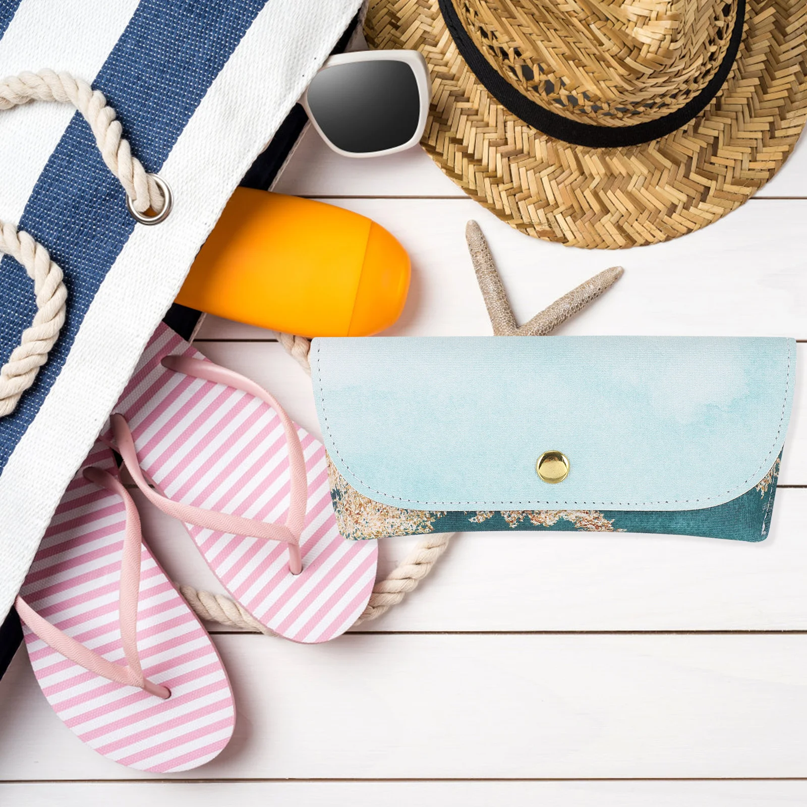 

2 Pcs Glasses Case Unisex Eyeglass Pouch Outdoor Drop- Holder Storage Portable Spectacle Cases