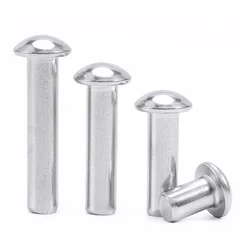 M2 M2.5 M3 M4 M5 M6 M8 304 Stainless Steel GB867 Round Head Rivet Solid Self-plugging Rivet