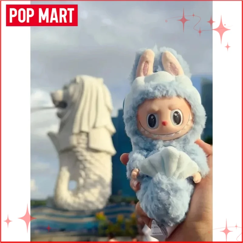 

POPMART Оригинальная эксклюзивная плюшевая игрушка Merlion LABUBU для Сингапура — милая коллекционная игрушка, подарок на Рождество