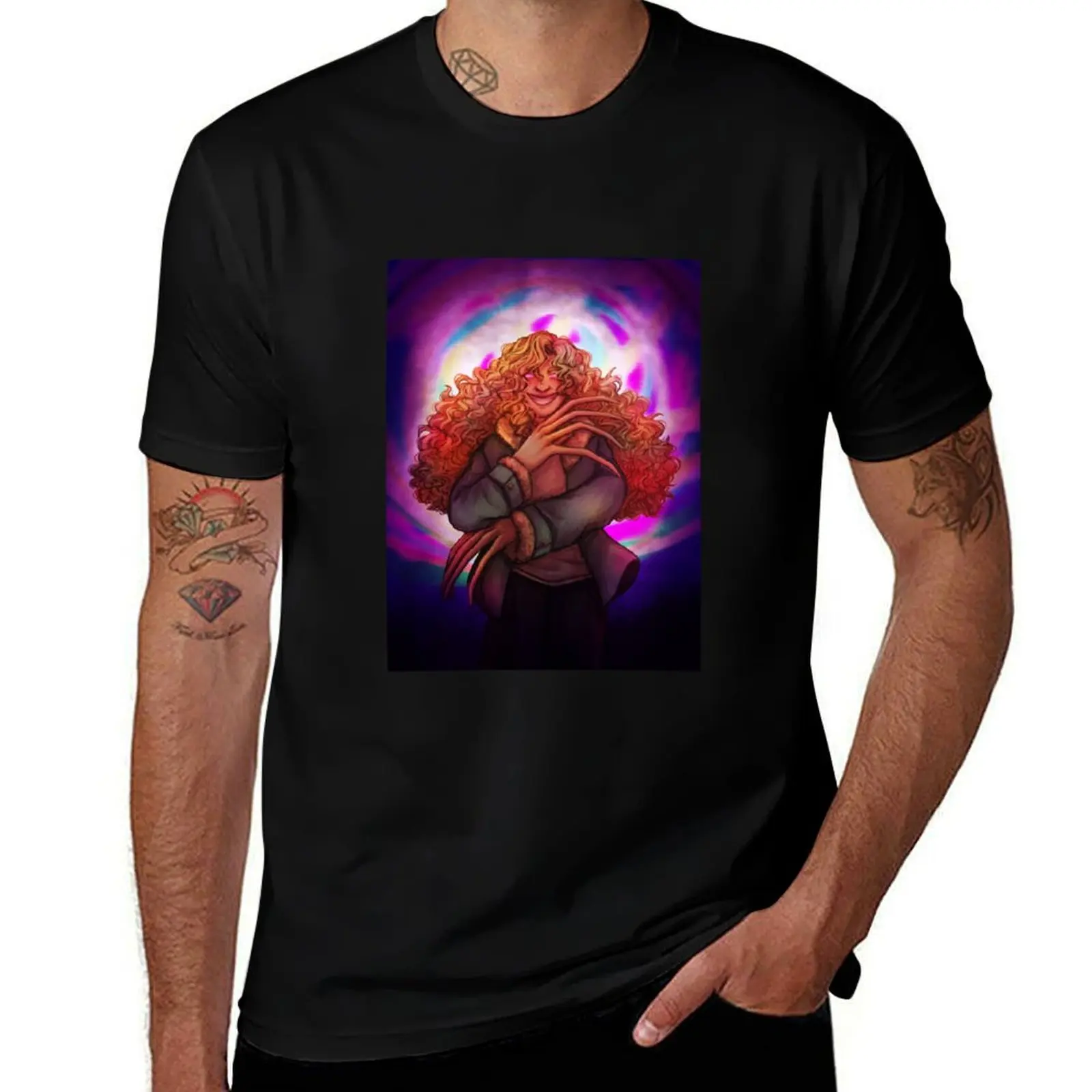 Michael Distortion (No Text) / The Magnus Archives T-Shirt Daily Wear Plain Short Sleeve Shirt T-Shirt