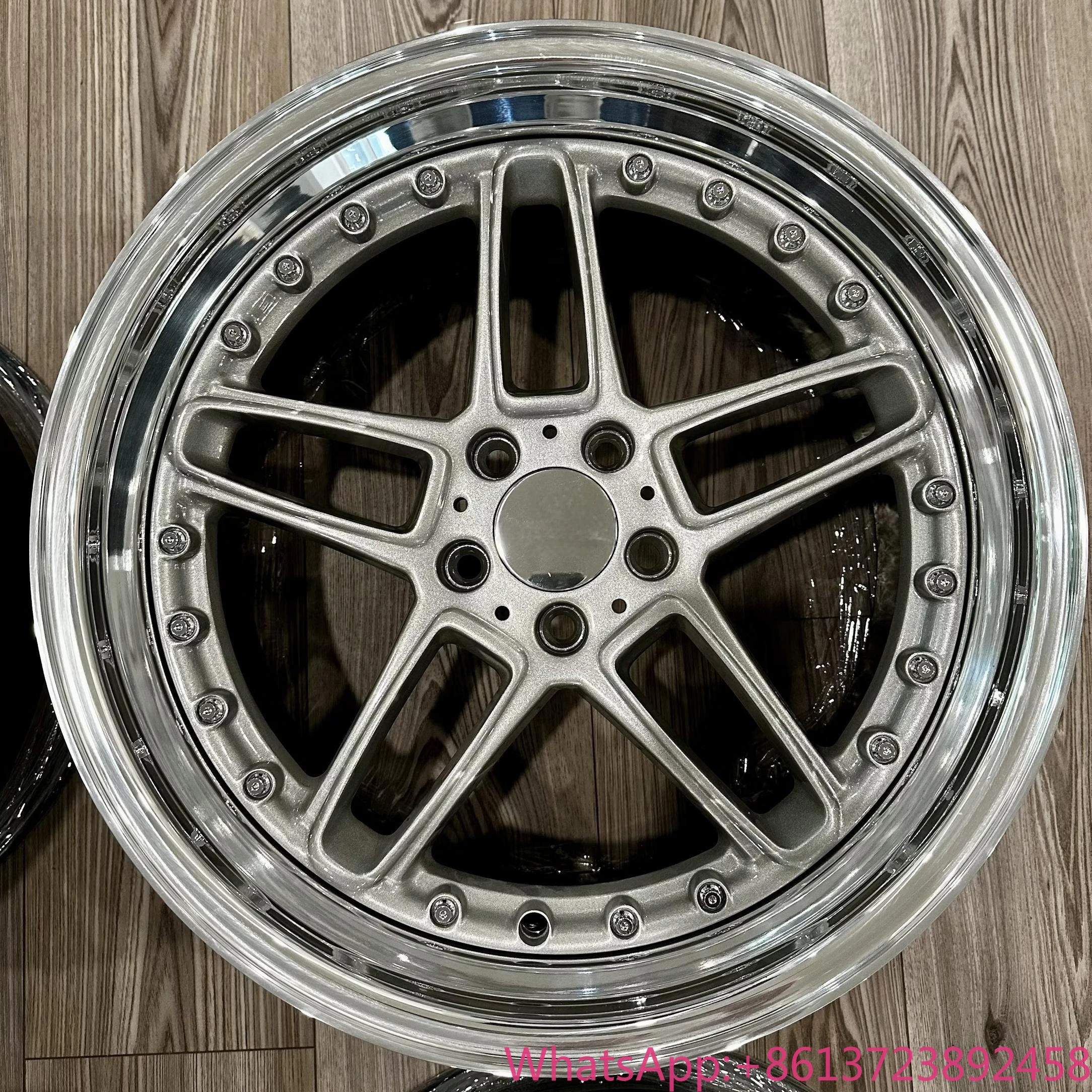 Bku Forged 3 Piece Wheels 17 18 19 20 Inch Staggered 5*120 Concave Alloy Racing Wheels Rims Felgen for BMW E30 E36 E46 E90 M3