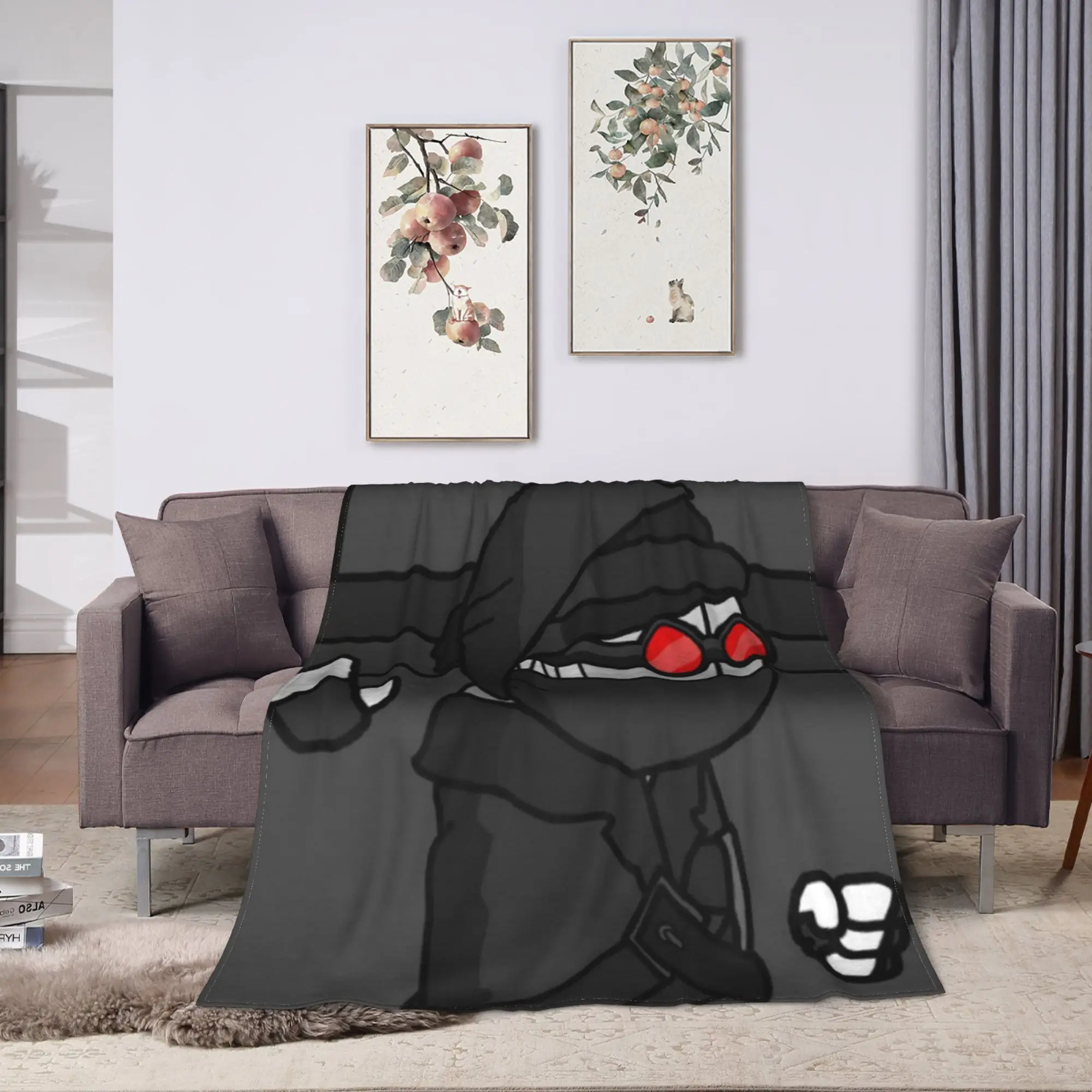 Soft Warm BlanketChildren Decorative MADNESS COMBAT Hank Bedding Throws  Flannel Bedspread For Bedroom Print Sofa Bed Cover
