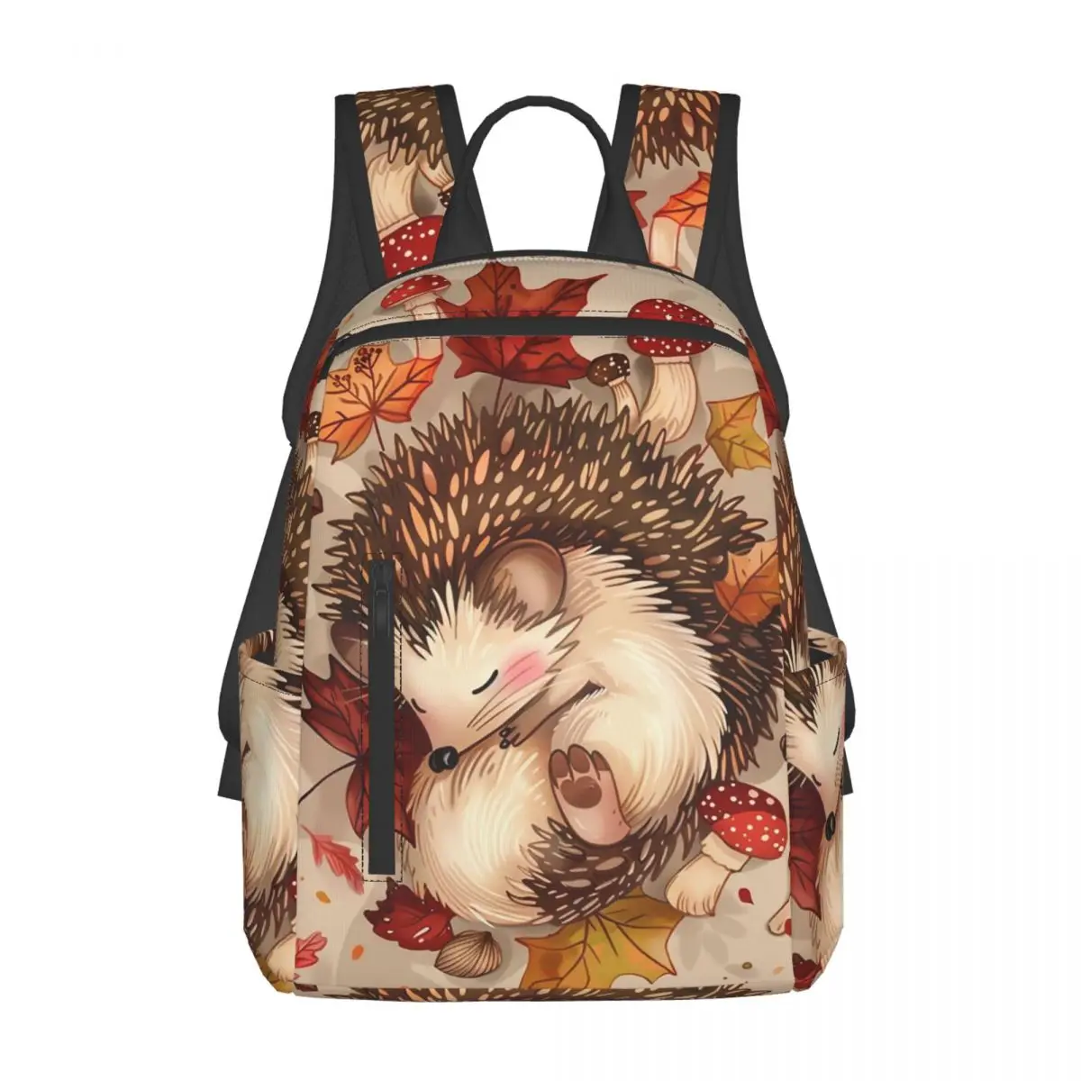 

Hedgehog Animal Backpack Daypack Large Capacity Kids BookBag School Bag Shoulder Bags for Men Women