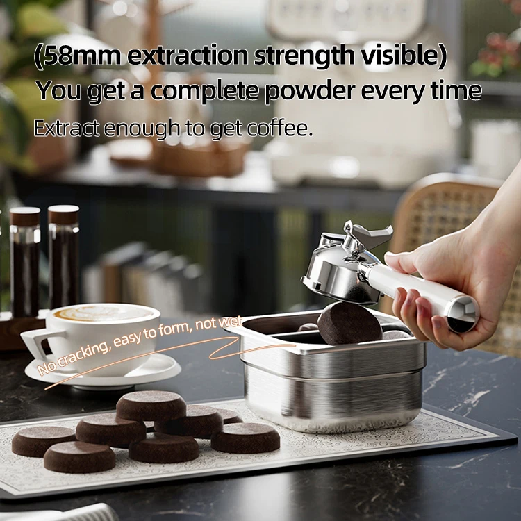 Máquina de café para bomberos, máquina de café integrada semiautomática, molienda de espuma de leche para el hogar, taza de extracción de 58mm