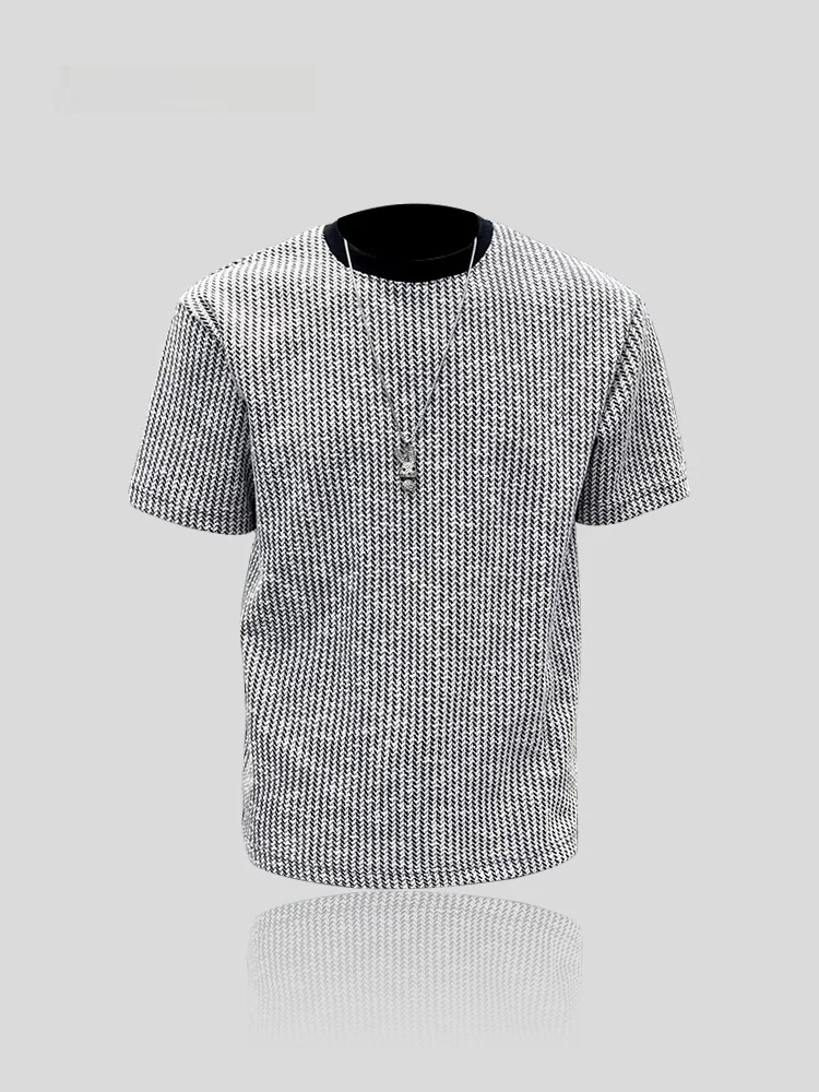 

Men's round Neck Short Sleeve T-Shirt Loose Fit Basic Layering Cotton Shirt Fashionable Unisex Summer Wear